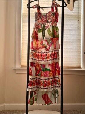 FARM Rio Tropical Print Tiered Dress